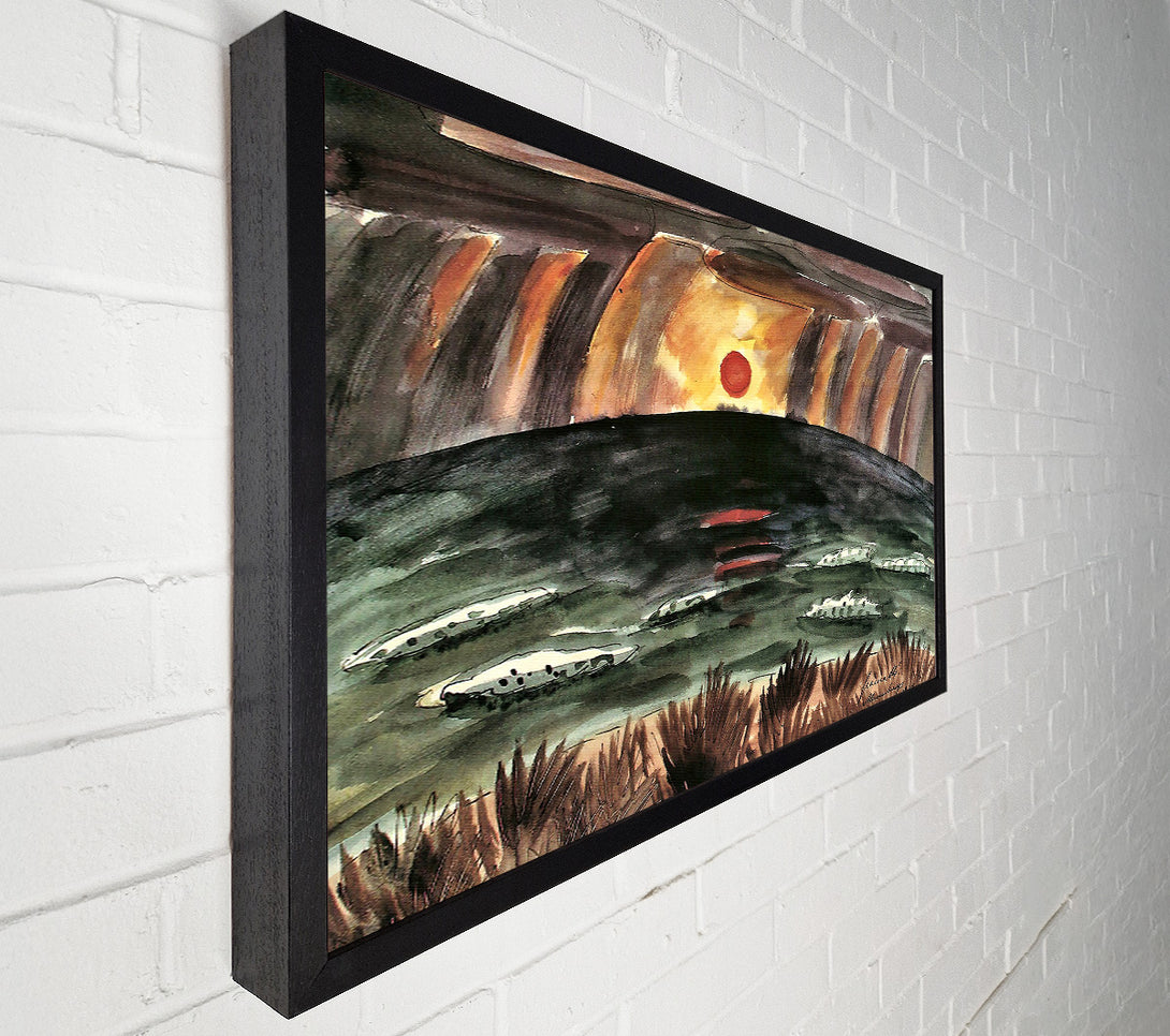  A Canvas Print of Walter Gramatte Sunset Canvas Print