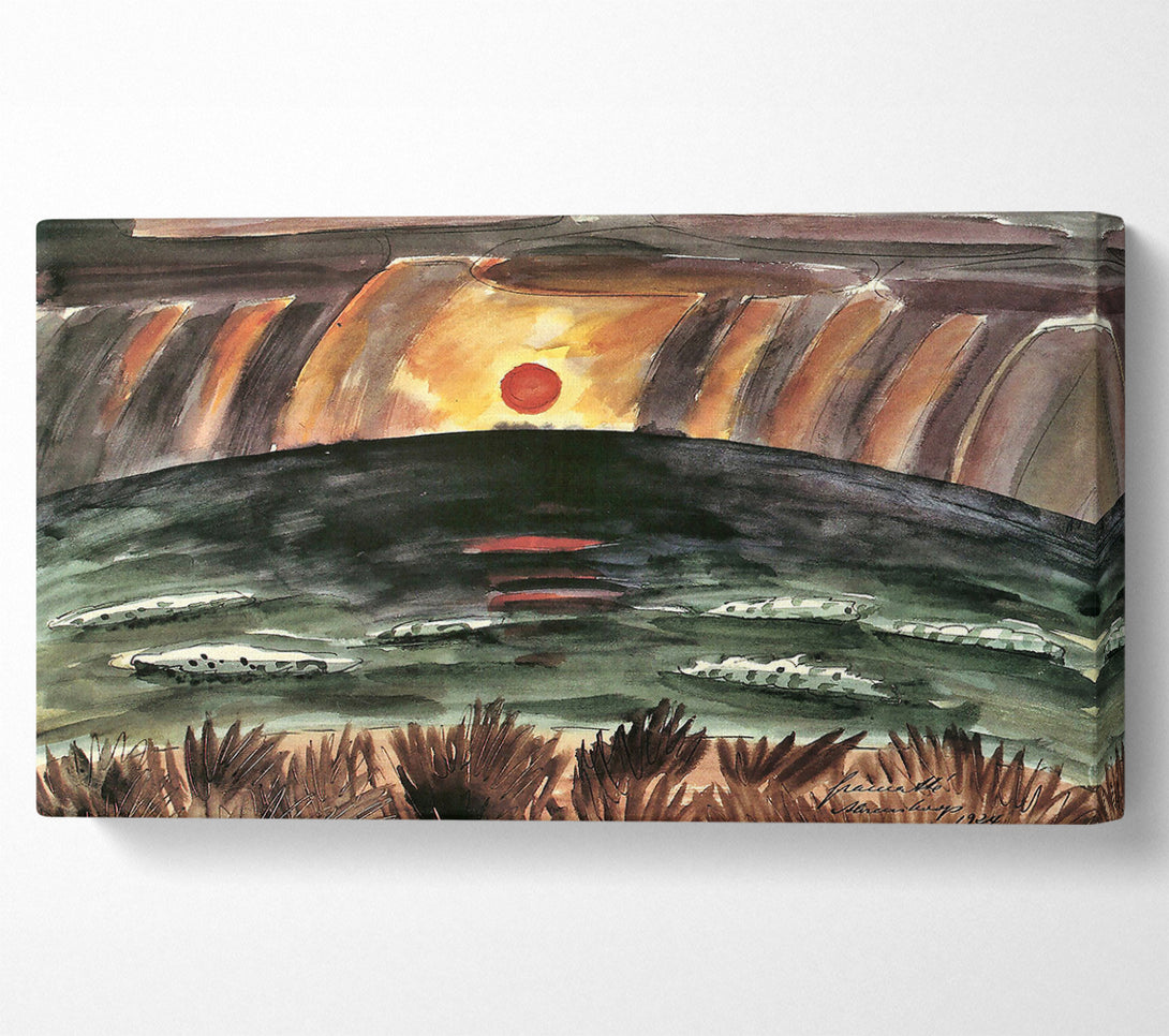  A Canvas Print of Walter Gramatte Sunset Canvas Print