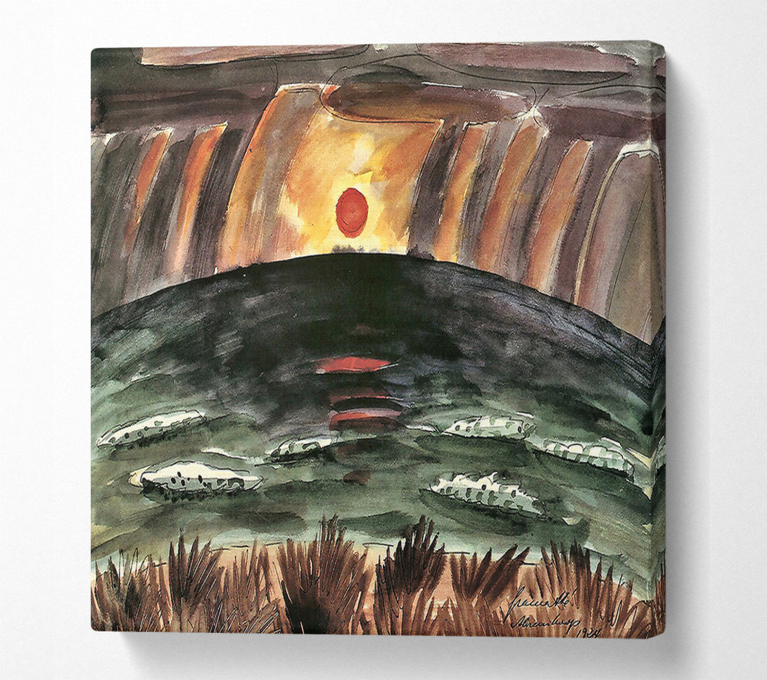  A Canvas Print of Walter Gramatte Sunset Canvas Print