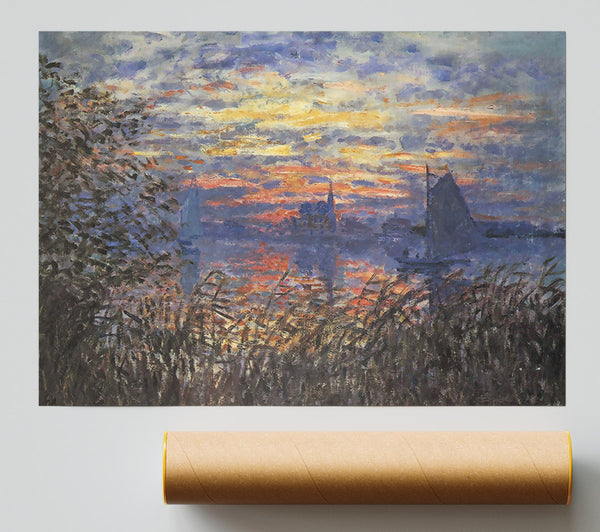 Monet Sunset On The Seine Giclee Print