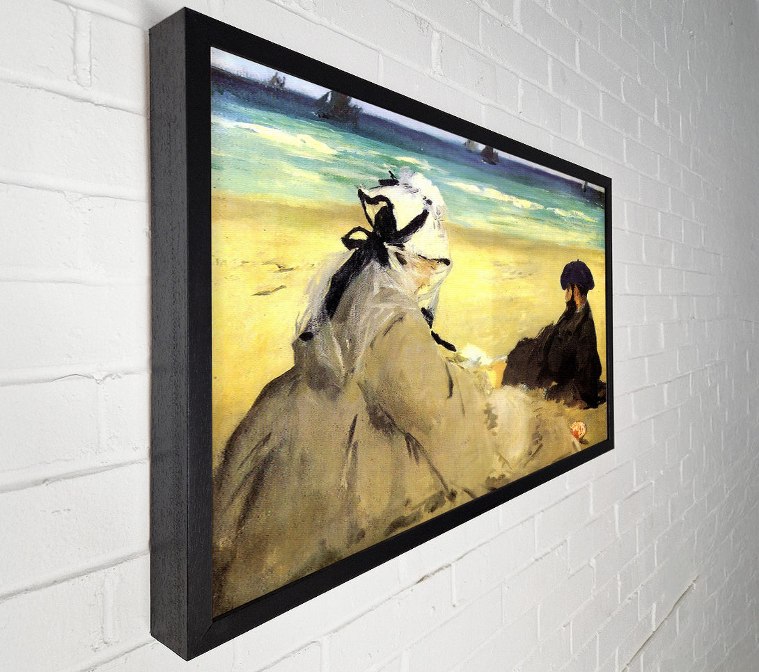  A Canvas Print of Manet Sur La Plage 1873 Canvas Art