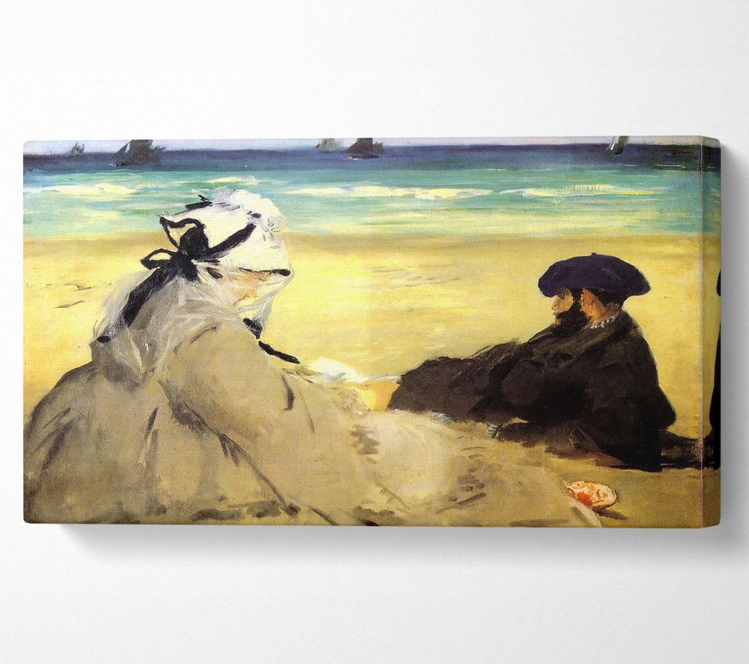  A Canvas Print of Manet Sur La Plage 1873 Canvas Art