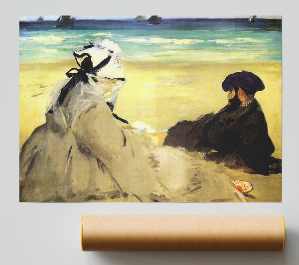 Manet Sur La Plage 1873 Giclee Print