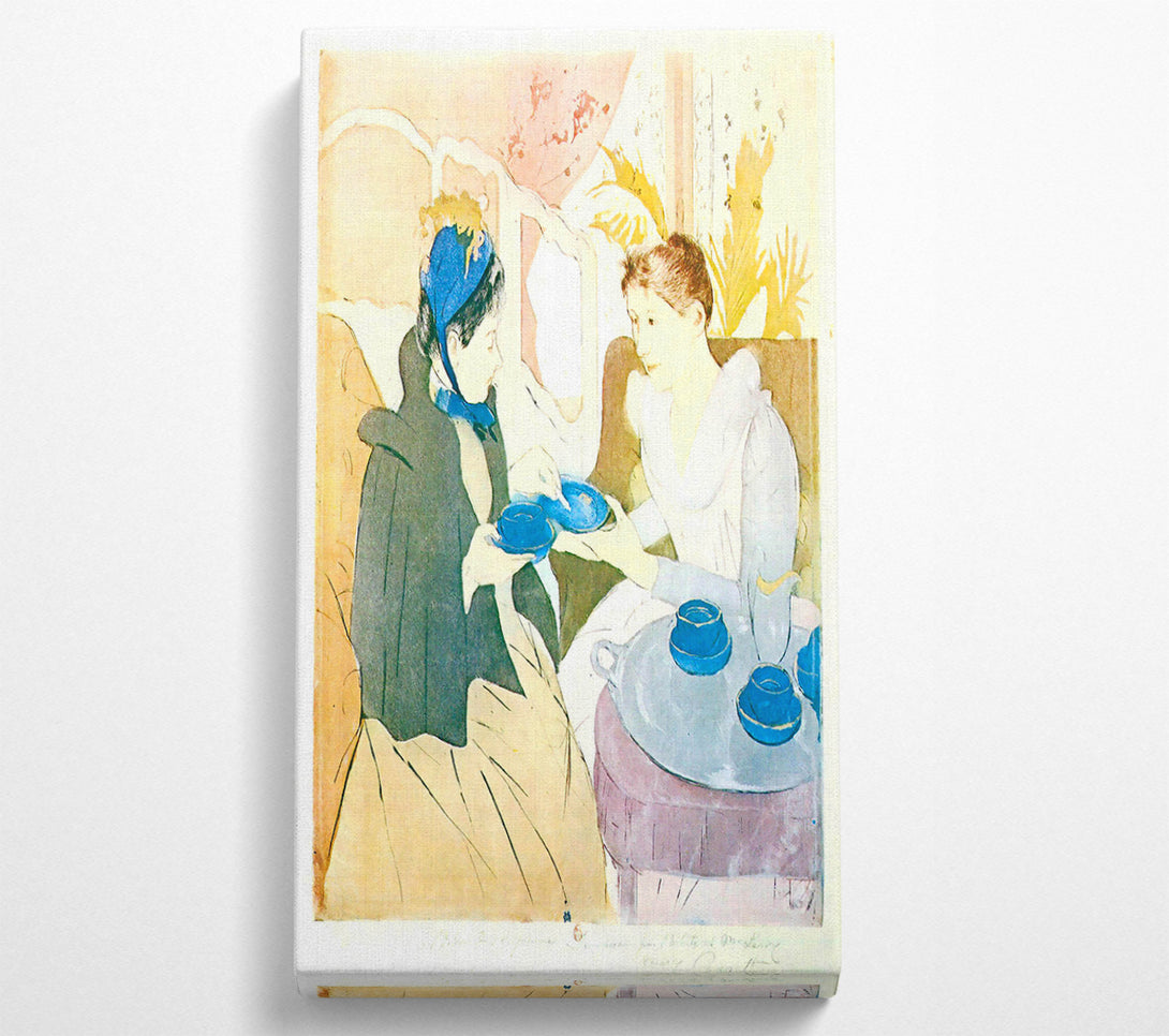  A Canvas Print of Cassatt Tea In The Afternoon Canvas Print