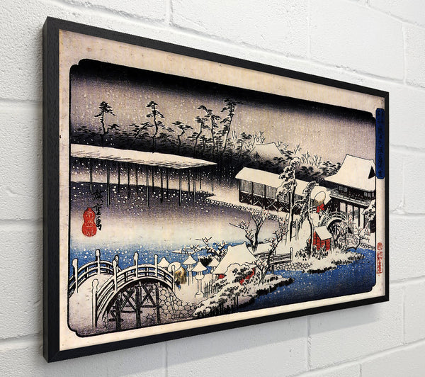 Hiroshige Temple Complex In The Snow