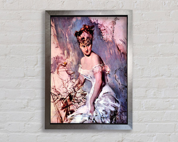 Giovanni Boldini The Actress Alice Regnault Framed Print