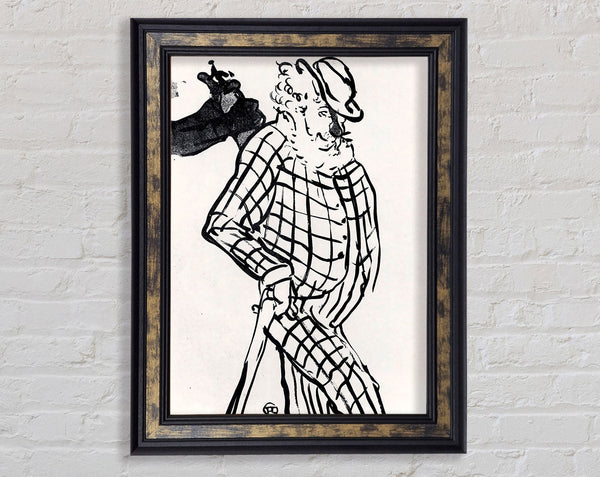 Toulouse Lautrec The American Singer Framed Print