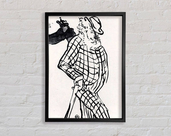 Toulouse Lautrec The American Singer Framed Print