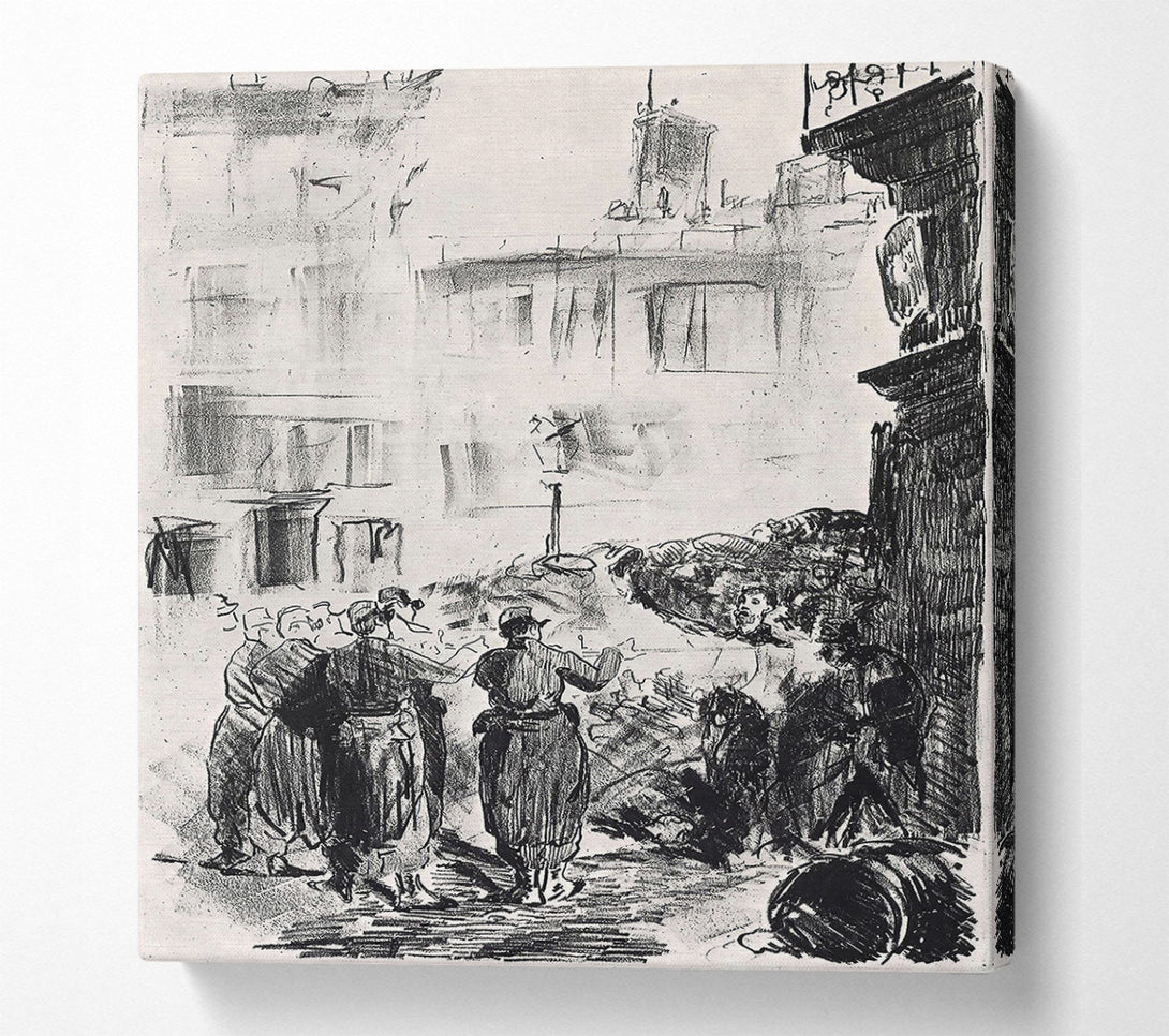  A Canvas Print of Manet The Barricade Canvas Art