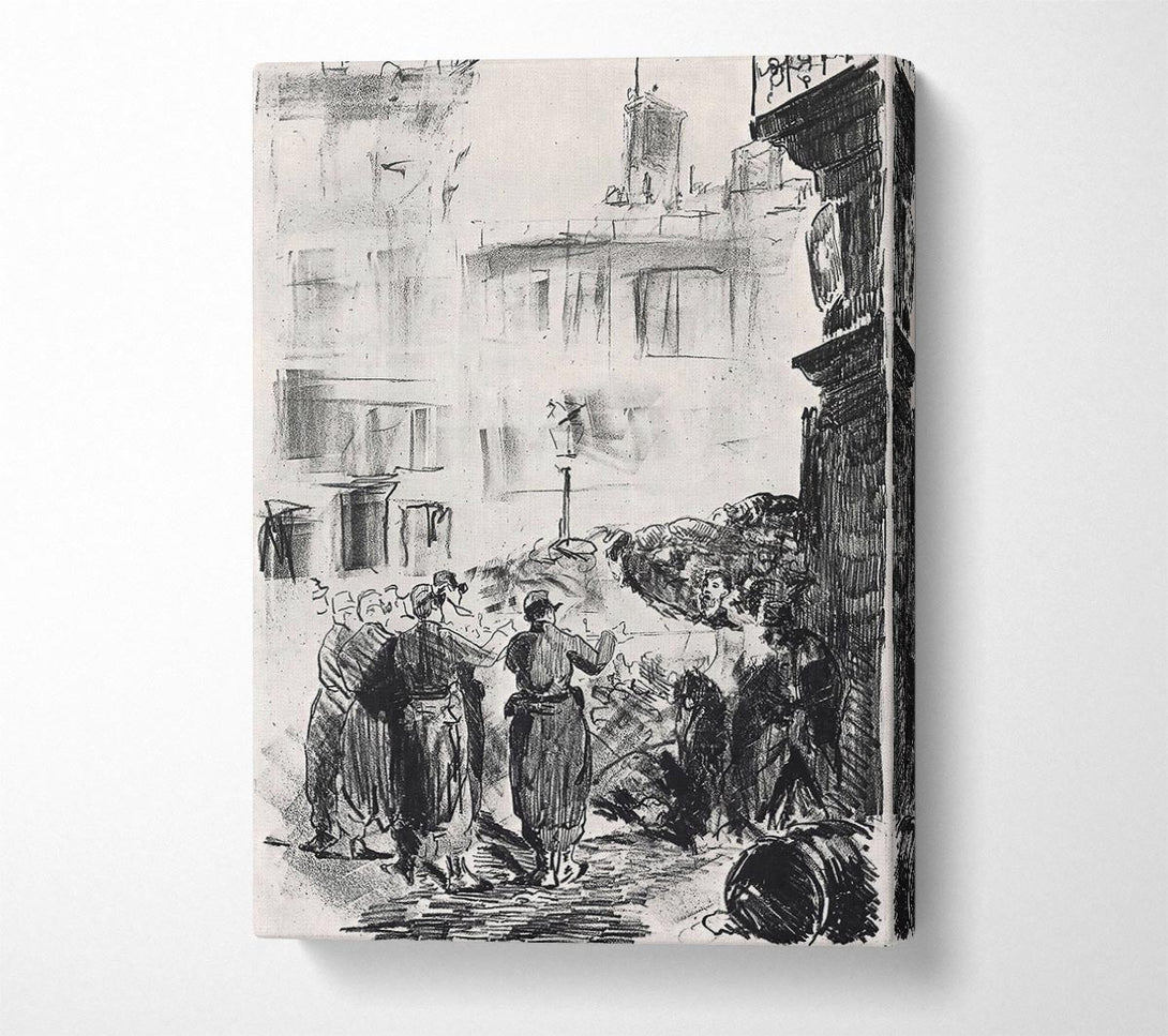  A Canvas Print of Manet The Barricade Canvas Art