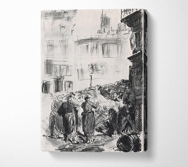  A Canvas Print of Manet The Barricade Canvas Art
