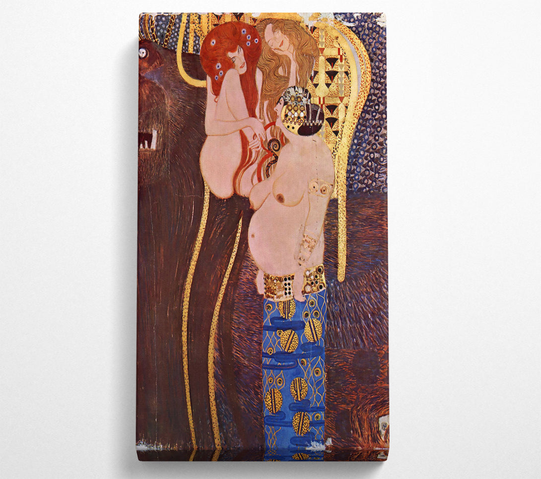  A Canvas Print of Klimt The Beethoven Freize 2 Canvas Wall Art