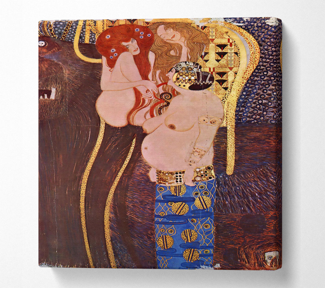  A Canvas Print of Klimt The Beethoven Freize 2 Canvas Wall Art