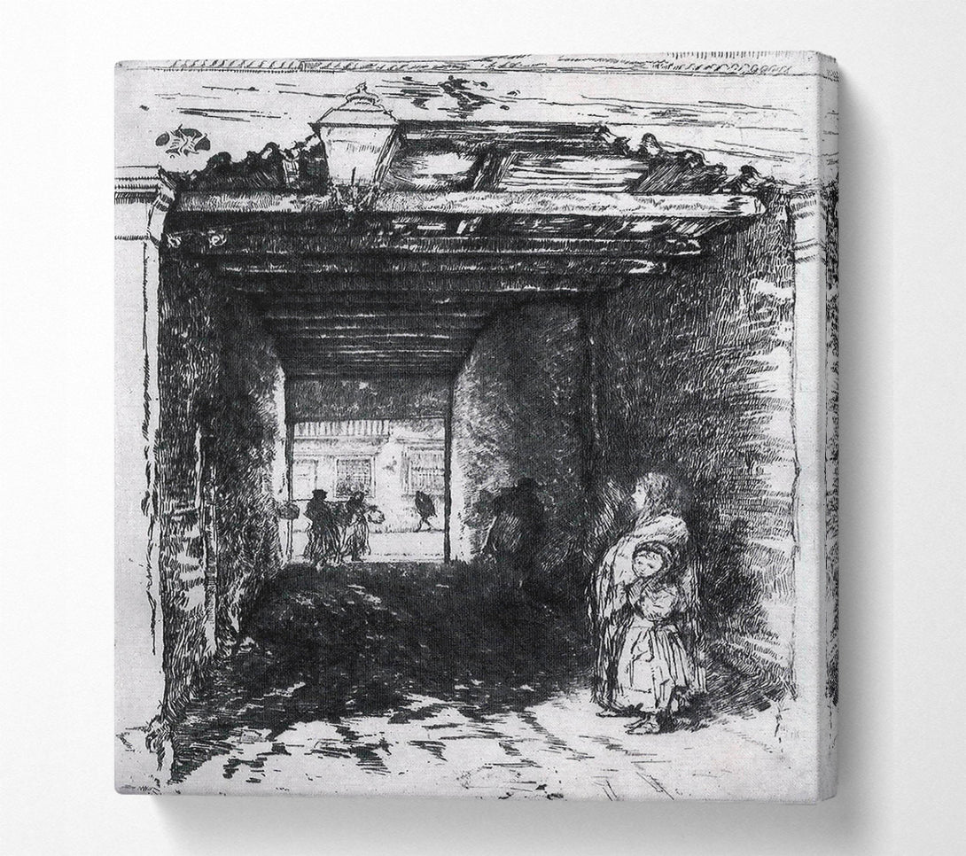  A Canvas Print of Whistler The Beggars 2 Canvas Wall Art
