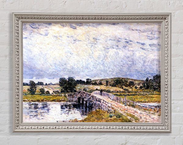 Hassam The Bridge From Old Lyme Framed Print