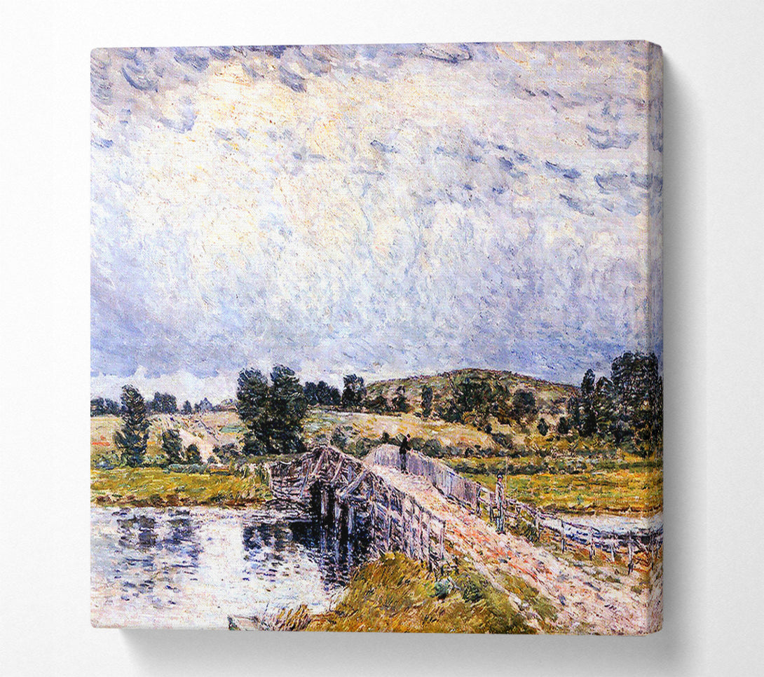  A Canvas Print of Hassam The Bridge From Old Lyme Canvas Print