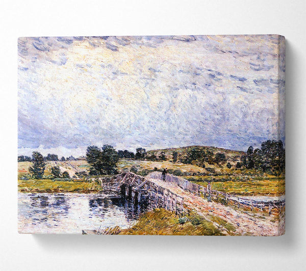  A Canvas Print of Hassam The Bridge From Old Lyme Canvas Print
