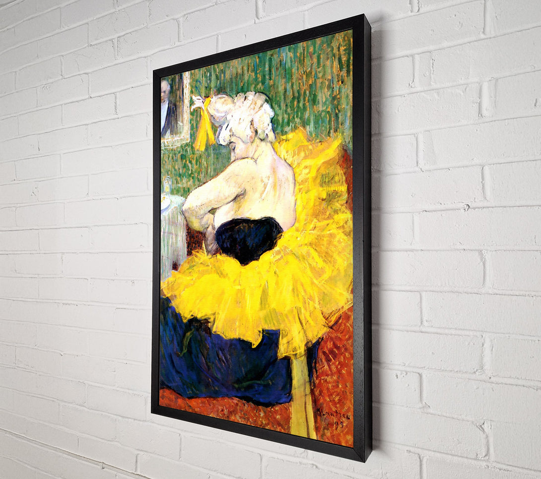  A Canvas Print of Toulouse Lautrec The Clowness Cha U Kao Canvas Print