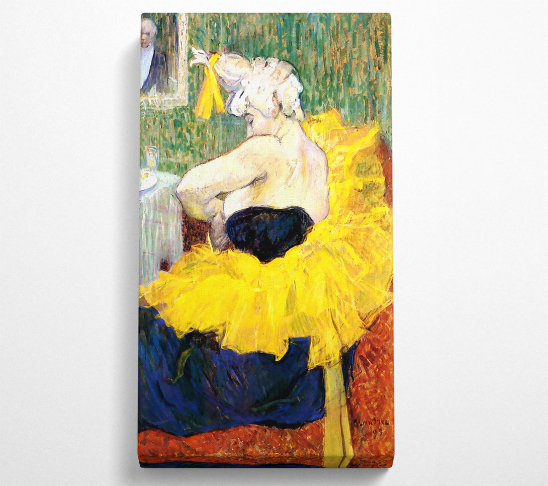  A Canvas Print of Toulouse Lautrec The Clowness Cha U Kao Canvas Print