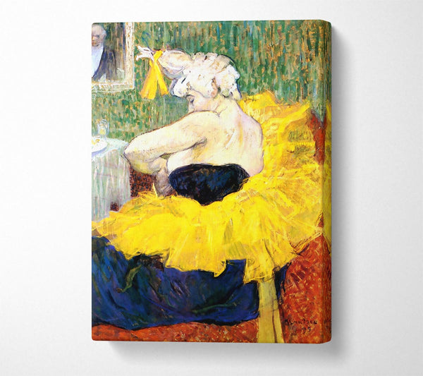  A Canvas Print of Toulouse Lautrec The Clowness Cha U Kao Canvas Print