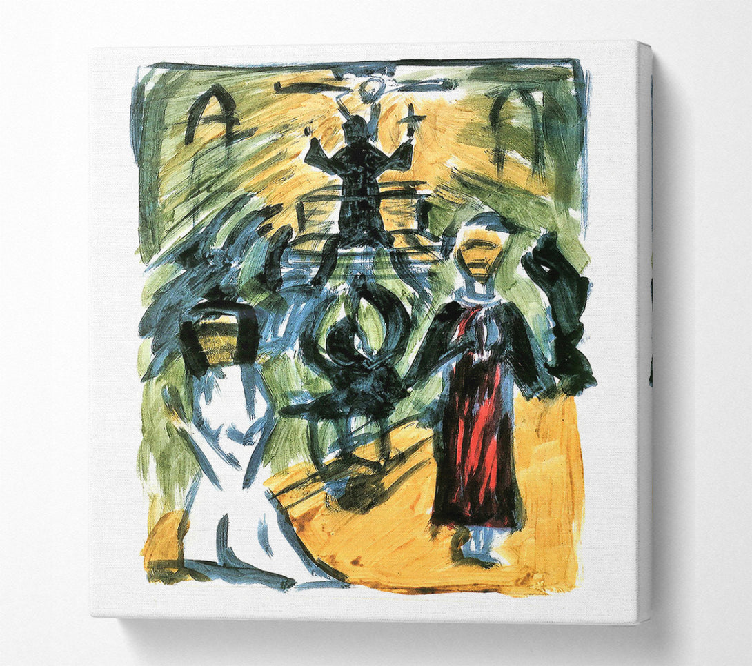  A Canvas Print of Walter Gramatte The Confession Canvas Wall Art