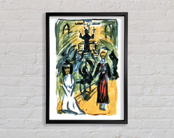Walter Gramatte The Confession Framed Print