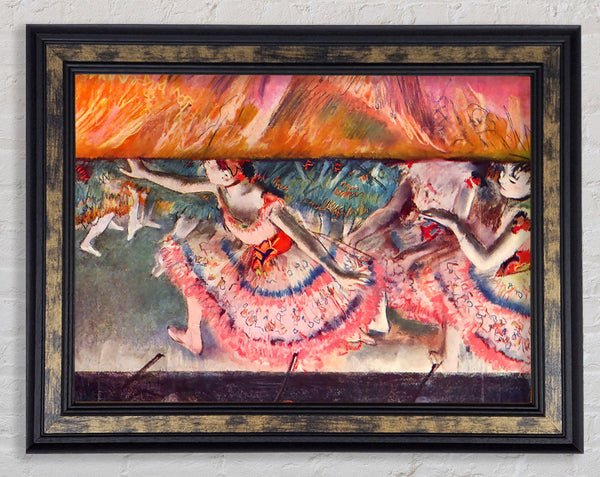 Degas The Curtain Falls Framed Print