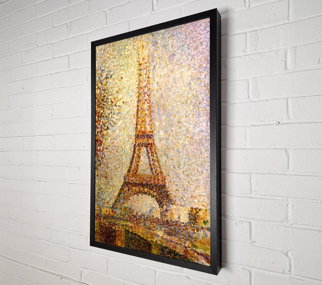  A Canvas Print of Seurat The Eiffel Tower Canvas Wall Art