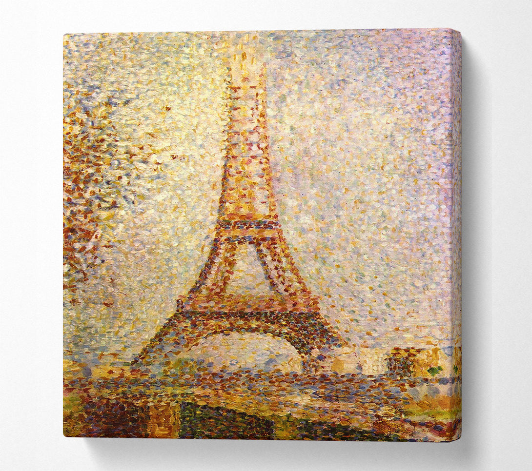  A Canvas Print of Seurat The Eiffel Tower Canvas Wall Art