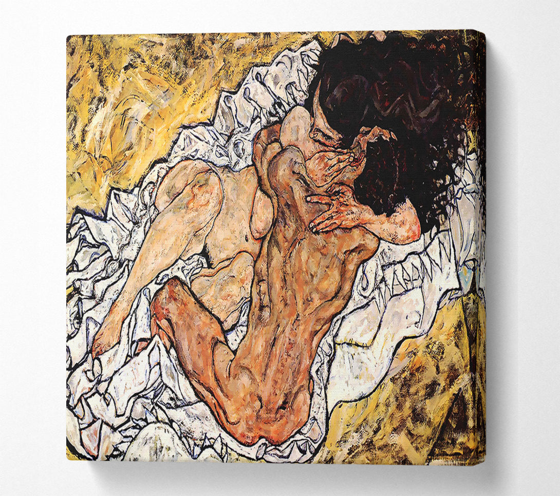 A Canvas Print of Schiele The Embrace Canvas Print