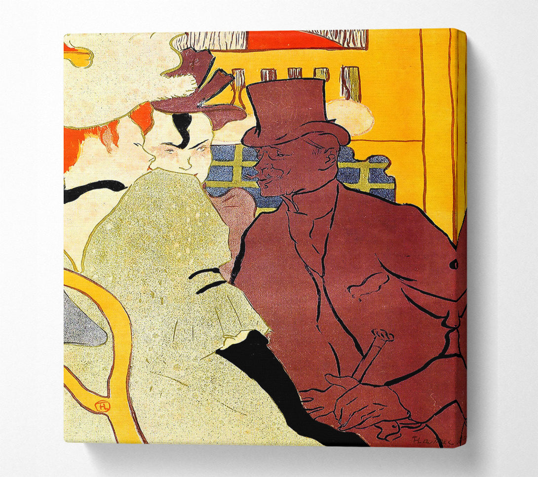  A Canvas Print of Toulouse Lautrec The English Man At The Moulin Rouge 2 Canvas Art