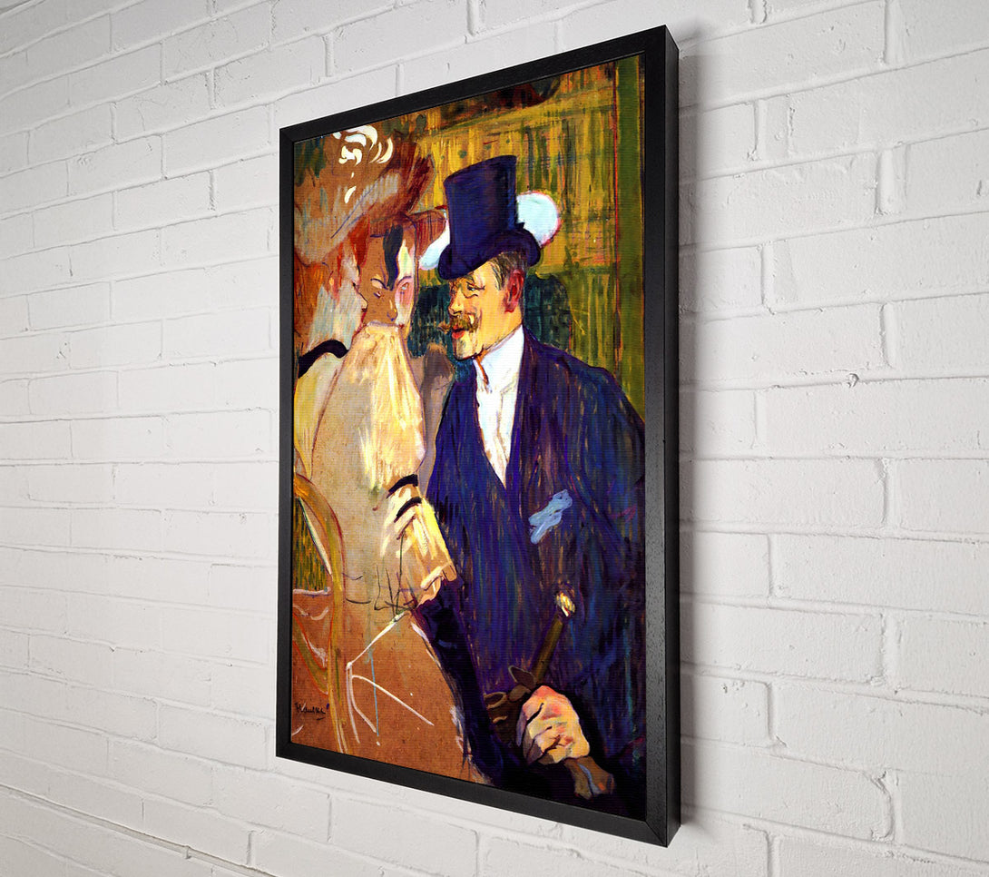  A Canvas Print of Toulouse Lautrec The English Man At The Moulin Rouge Canvas Print