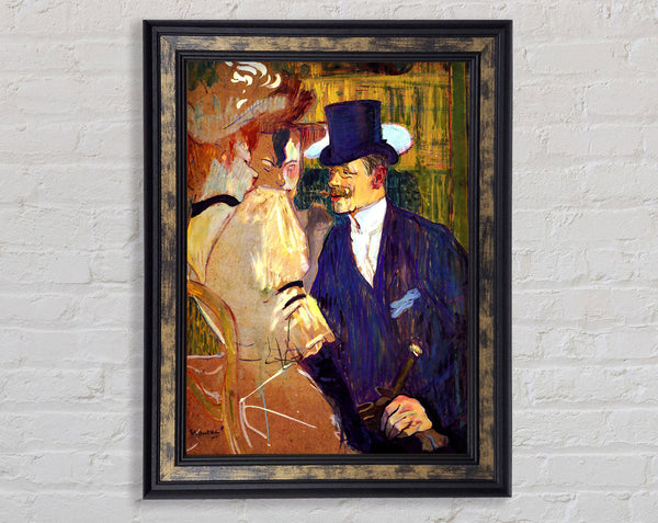 Toulouse Lautrec The English Man At The Moulin Rouge Framed Print