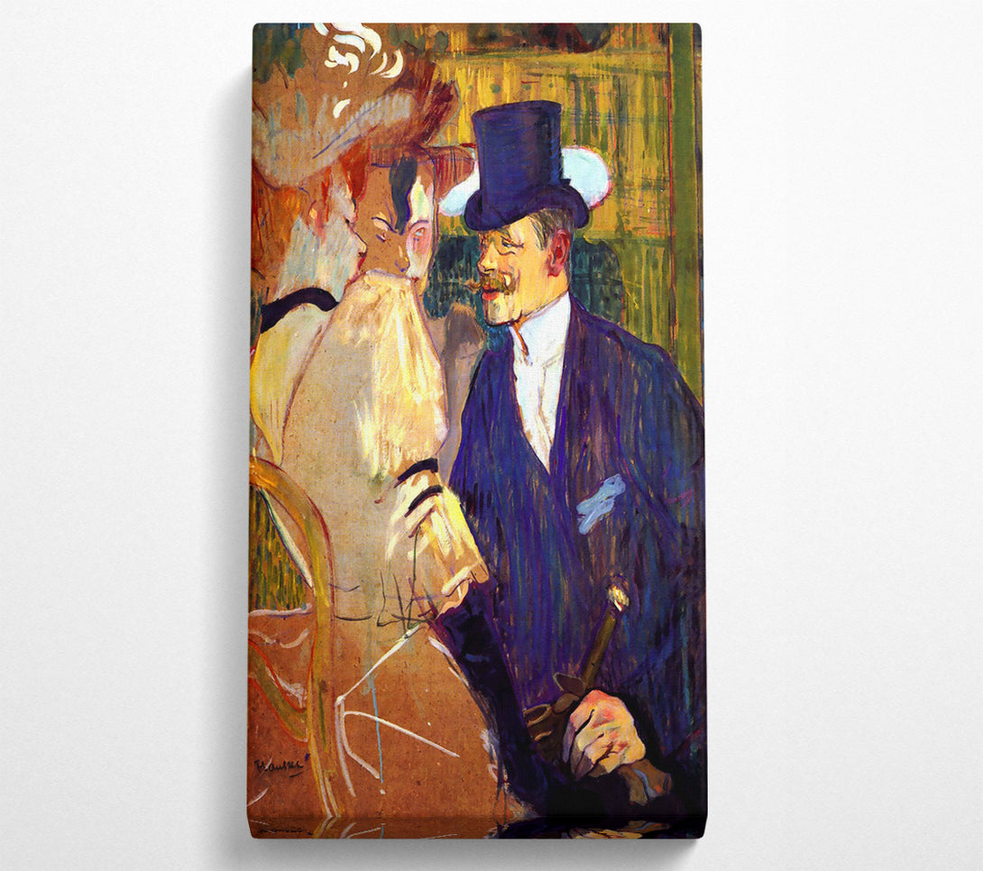 A Canvas Print of Toulouse Lautrec The English Man At The Moulin Rouge Canvas Print