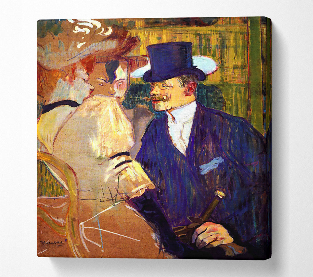  A Canvas Print of Toulouse Lautrec The English Man At The Moulin Rouge Canvas Print