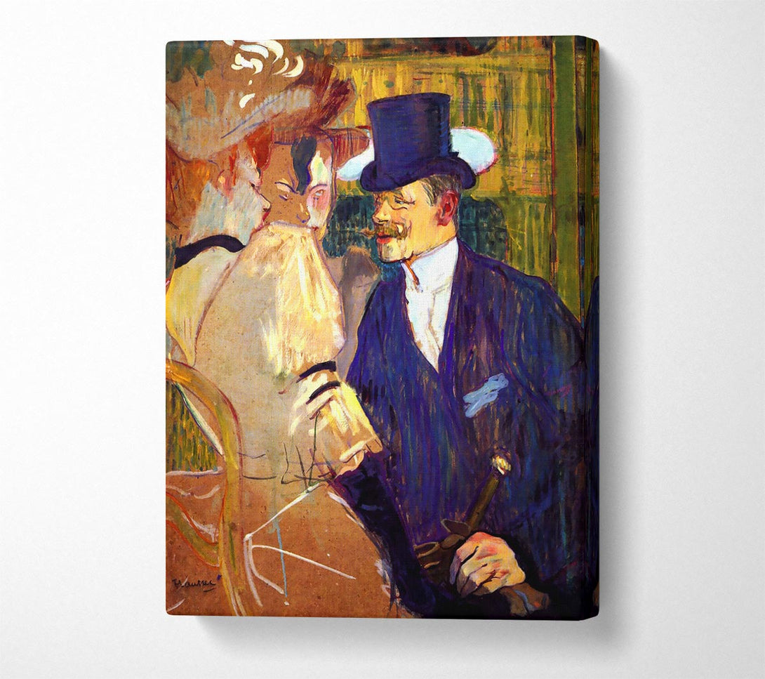  A Canvas Print of Toulouse Lautrec The English Man At The Moulin Rouge Canvas Print
