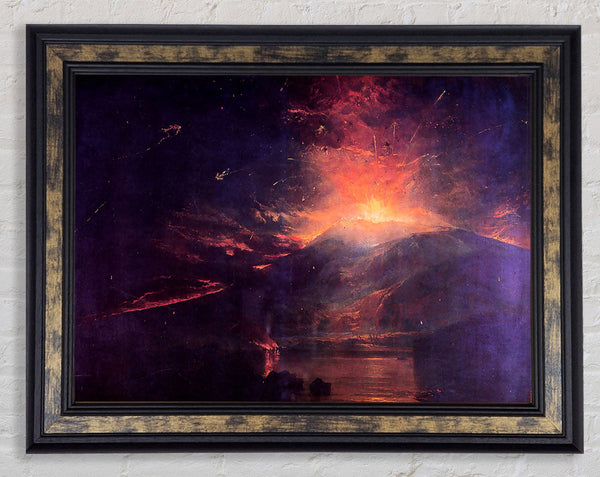 Joseph Mallord Turner The Eruption Of Volcano Souffrier Framed Print