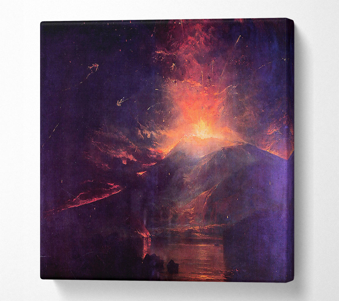  A Canvas Print of Joseph Mallord Turner The Eruption Of Volcano Souffrier Canvas Art