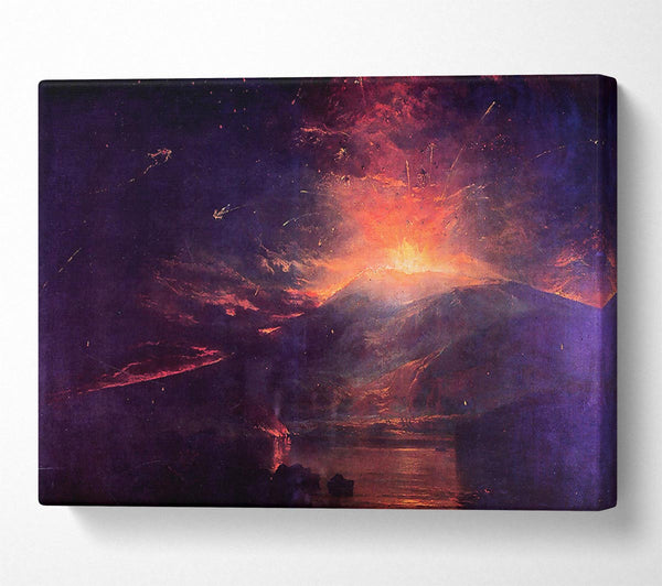  A Canvas Print of Joseph Mallord Turner The Eruption Of Volcano Souffrier Canvas Art