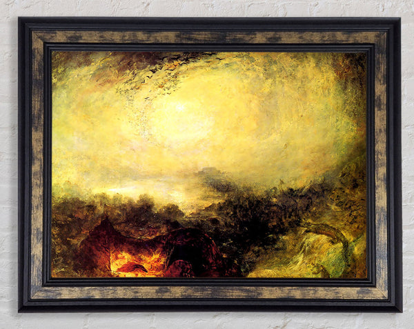 Joseph Mallord Turner The Evening Of The Tsunami Framed Print