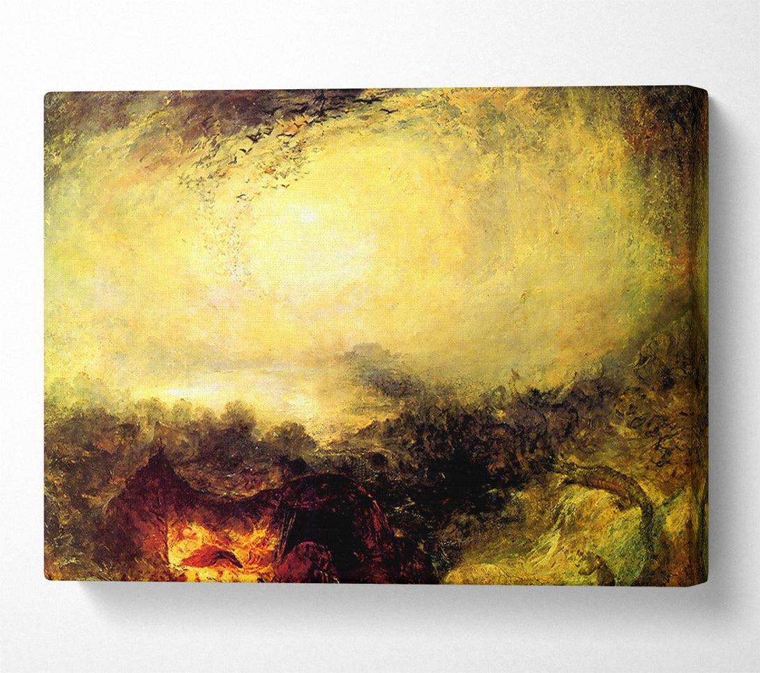  A Canvas Print of Joseph Mallord Turner The Evening Of The Tsunami Canvas Print