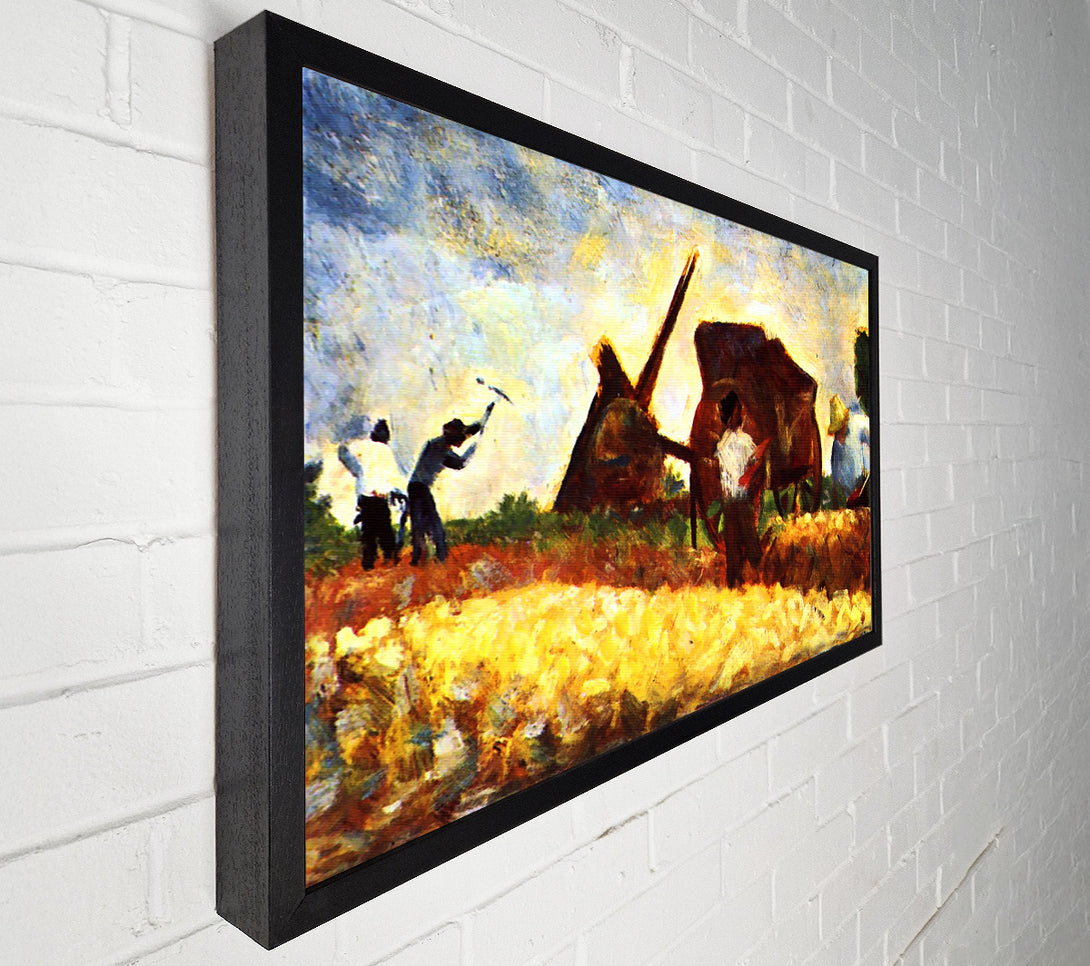  A Canvas Print of Seurat The Field Worker Canvas Art