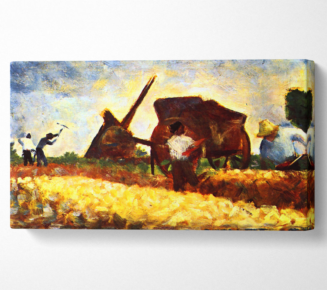  A Canvas Print of Seurat The Field Worker Canvas Art