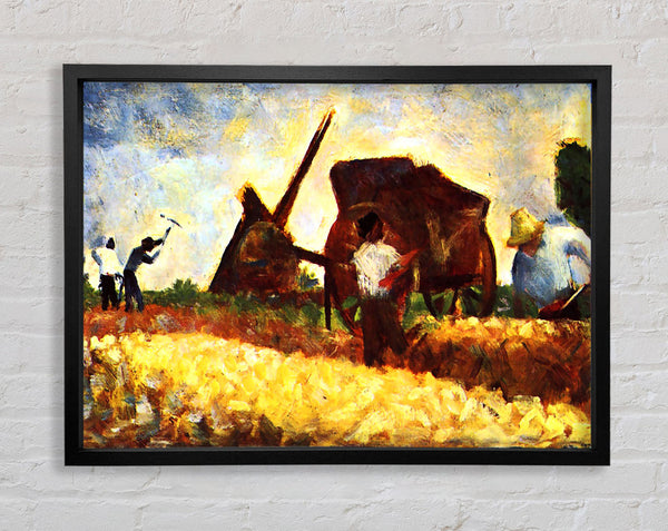 Seurat The Field Worker Framed Print