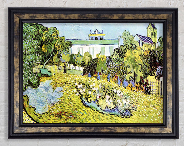 Van Gogh The Garden Of The Daubignys Framed Print