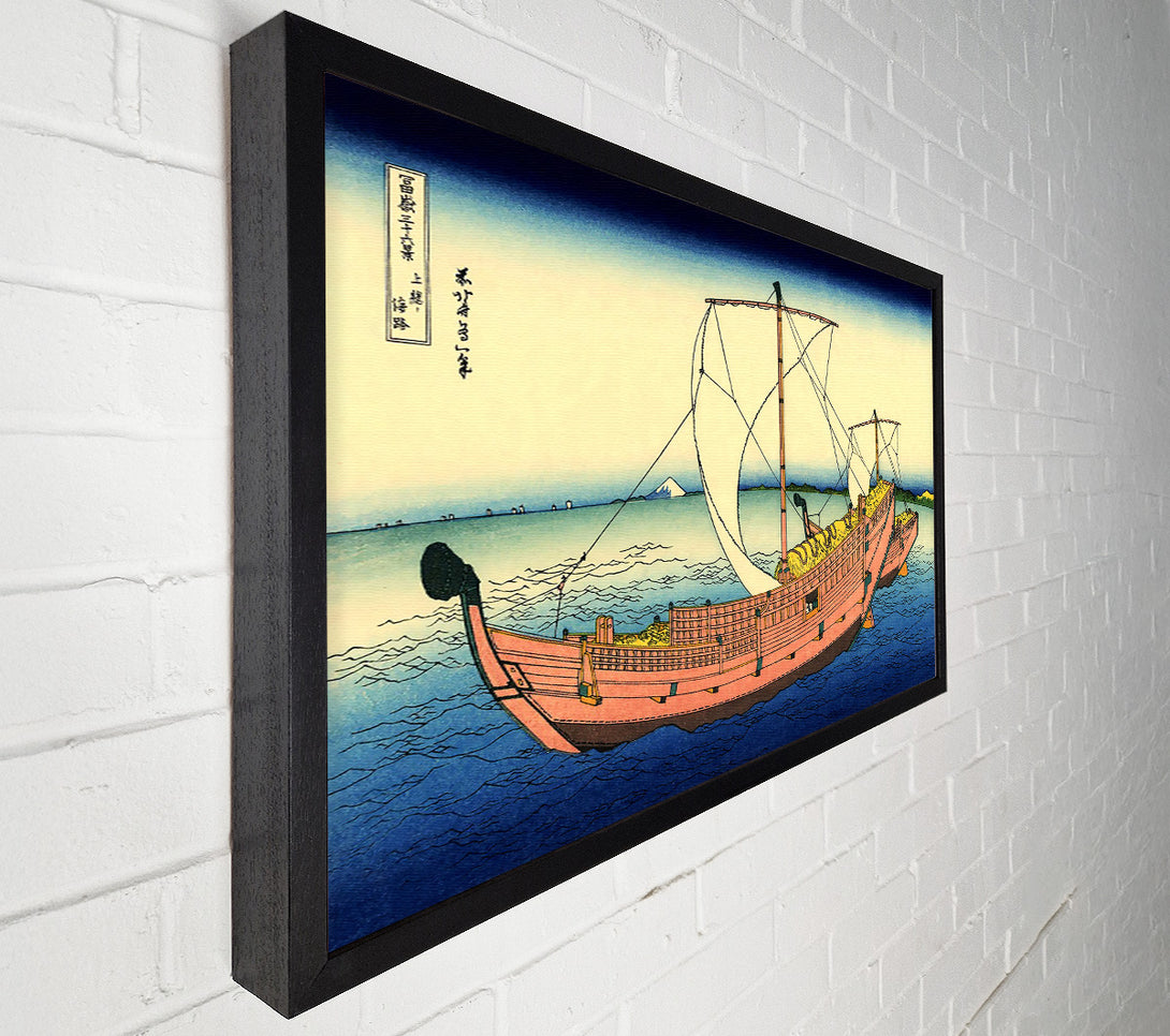 A Canvas Print of Hokusai The Kazusa Sea Route Canvas Wall Art