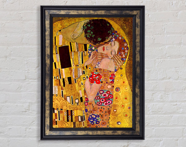 Klimt The Kiss Close Framed Print