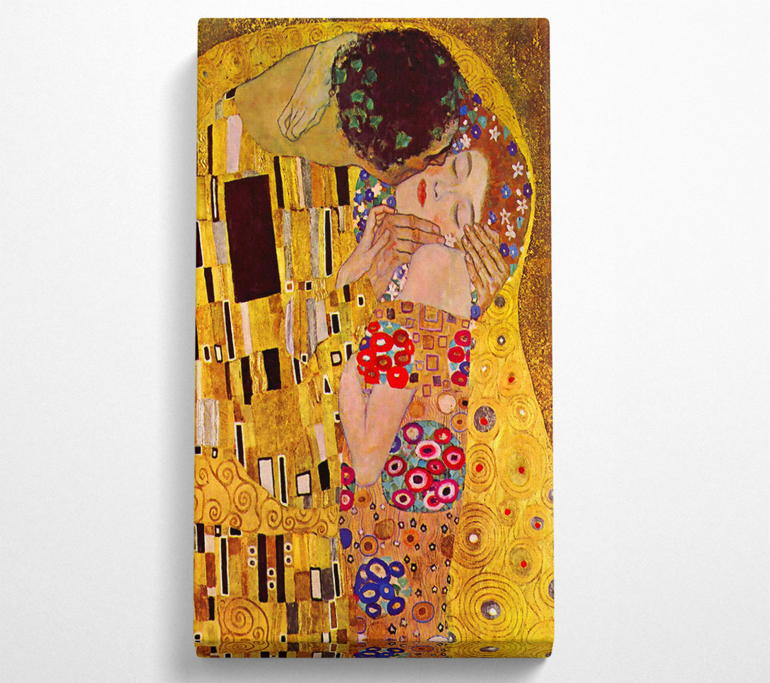  A Canvas Print of Klimt The Kiss Close Canvas Print