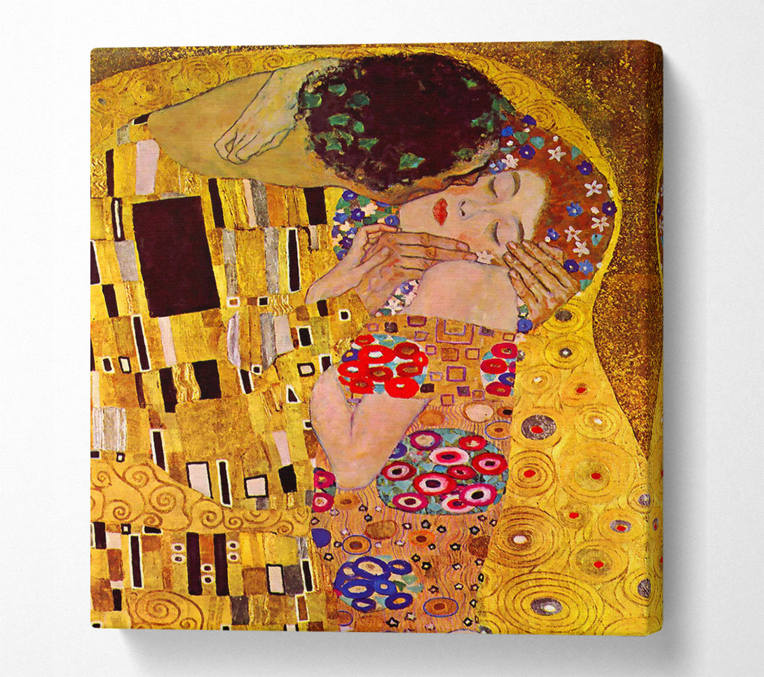  A Canvas Print of Klimt The Kiss Close Canvas Print