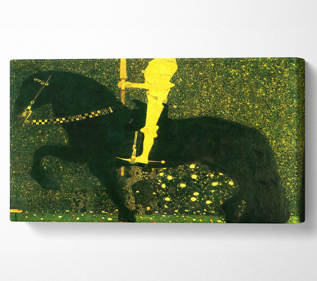  A Canvas Print of Klimt The Life Of A Struggle The Golden Knights Canvas Print